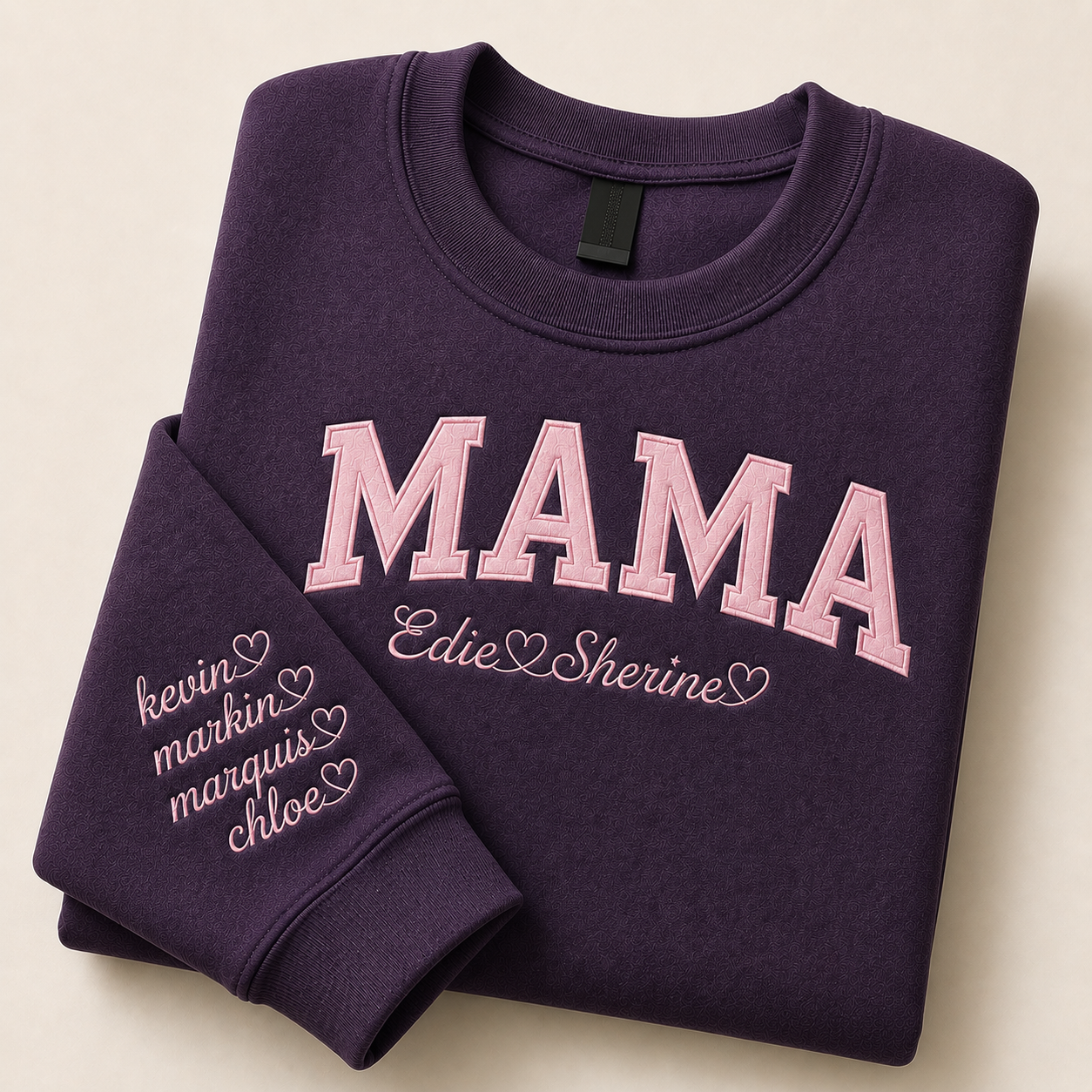 Personalized Mama Crewneck Sweatshirt