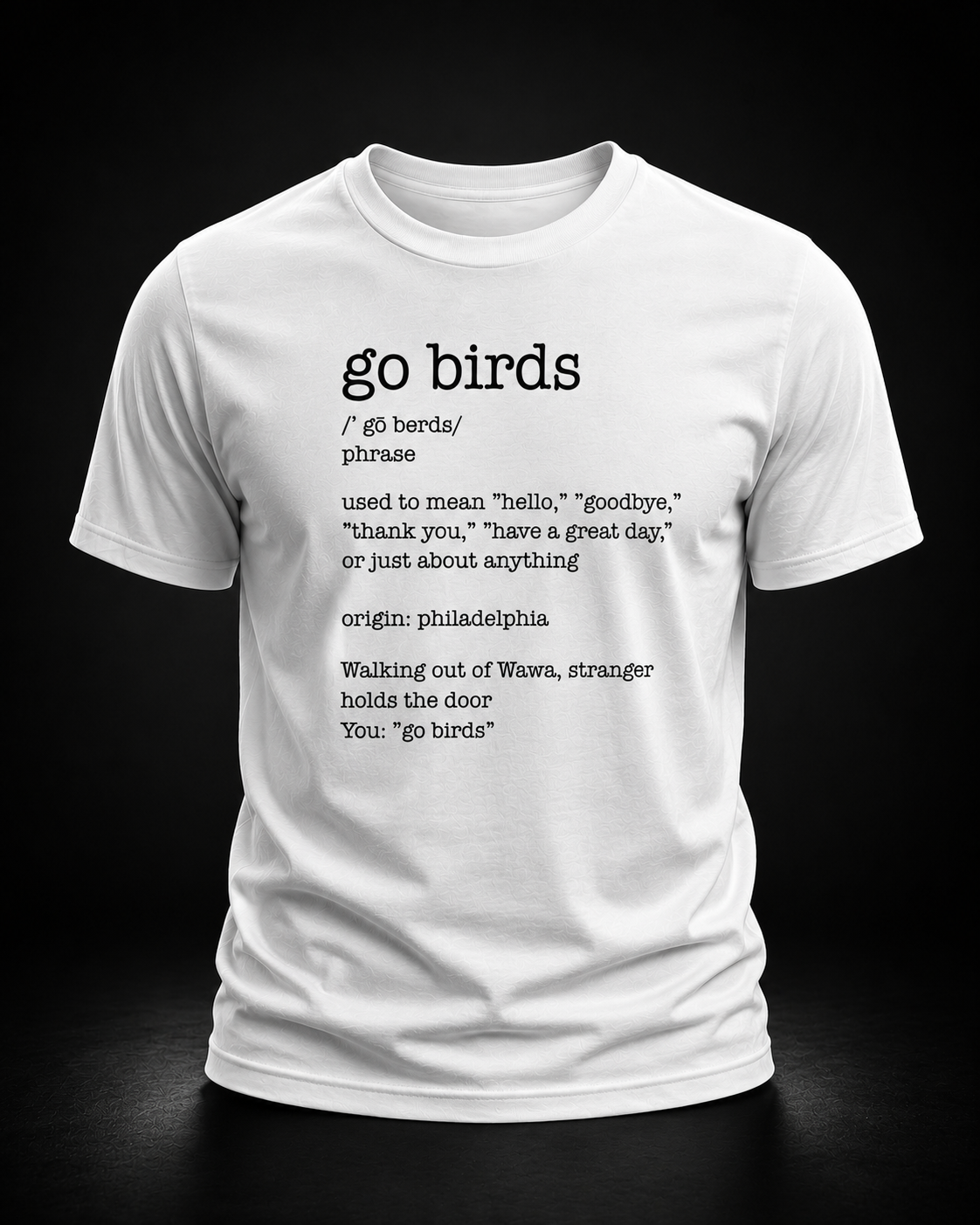 🦅 Go Birds Definition Tee