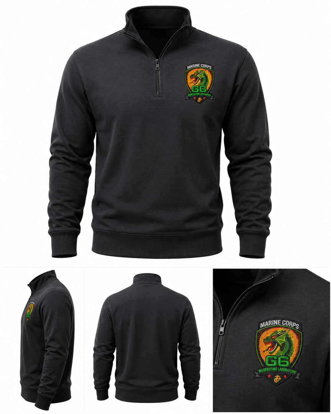 G6 Embroidered Quarter-Zip Sweatshirt