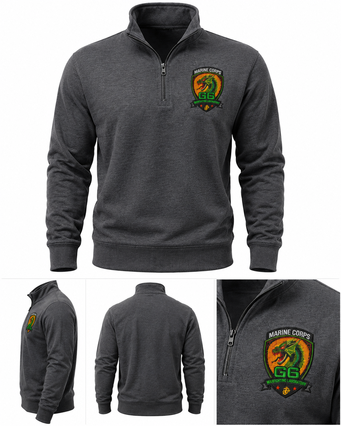 G6 Embroidered Quarter-Zip Sweatshirt