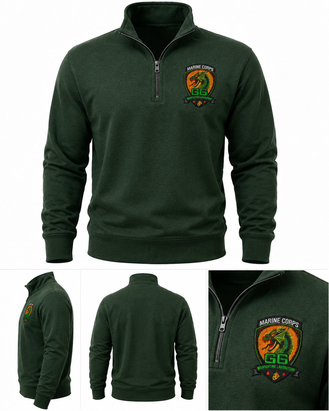 G6 Embroidered Quarter-Zip Sweatshirt
