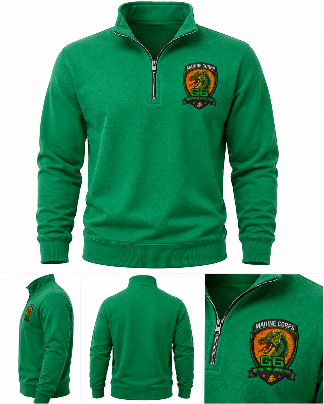 G6 Embroidered Quarter-Zip Sweatshirt