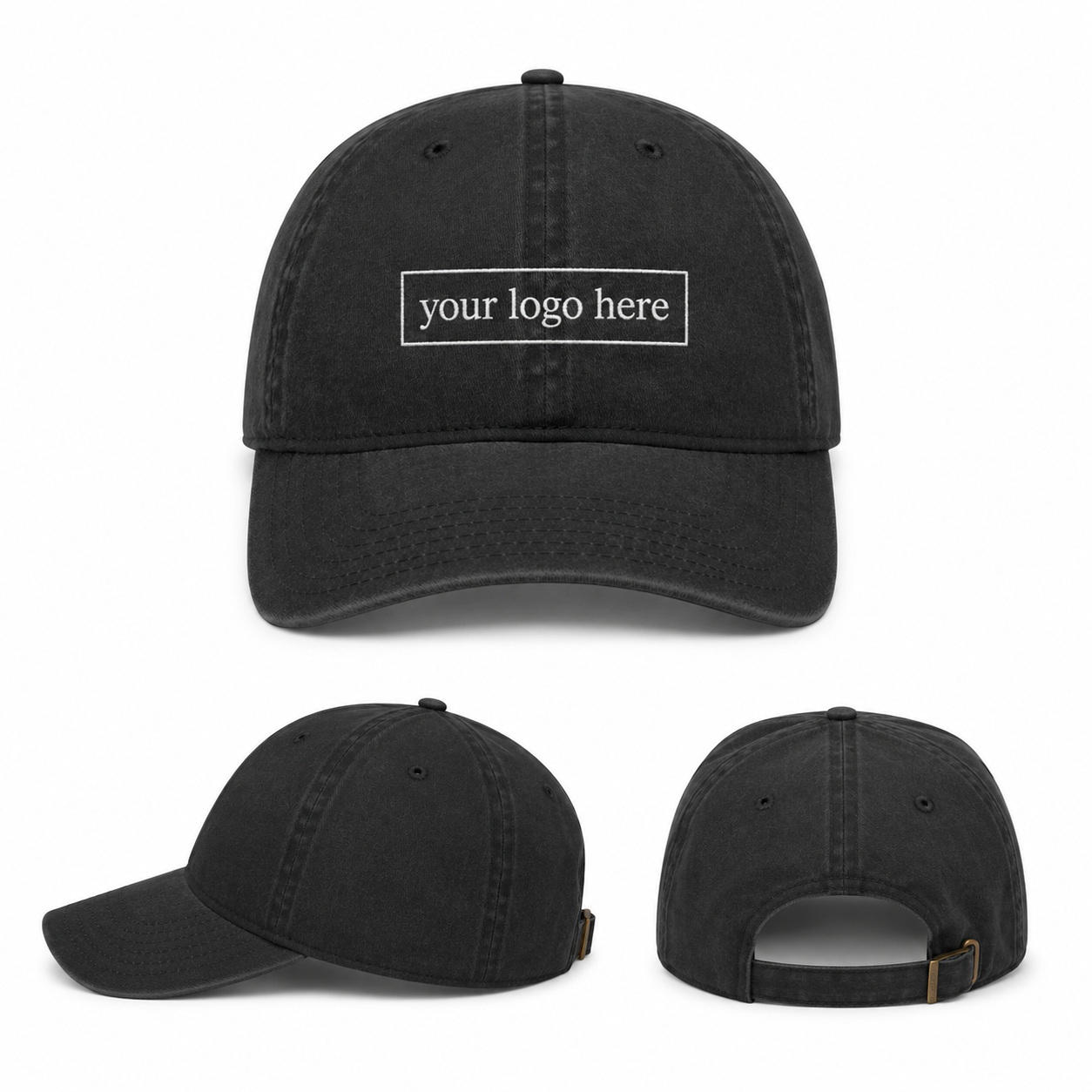 Vintage Dad Hat – Custom Embroidered Logo Cap