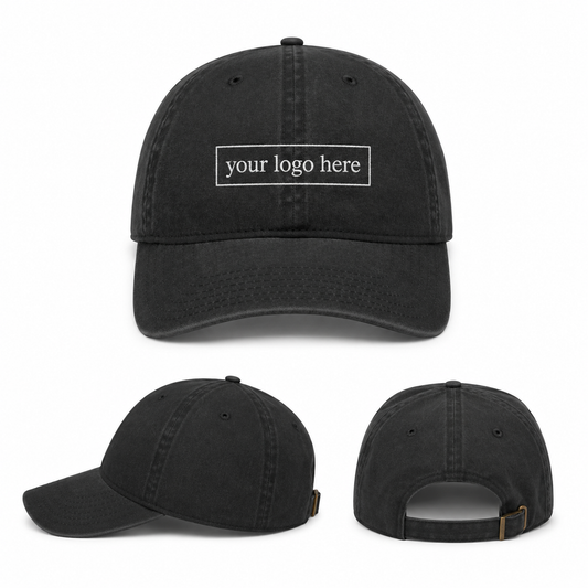 Vintage Dad Hat – Custom Embroidered Logo Cap