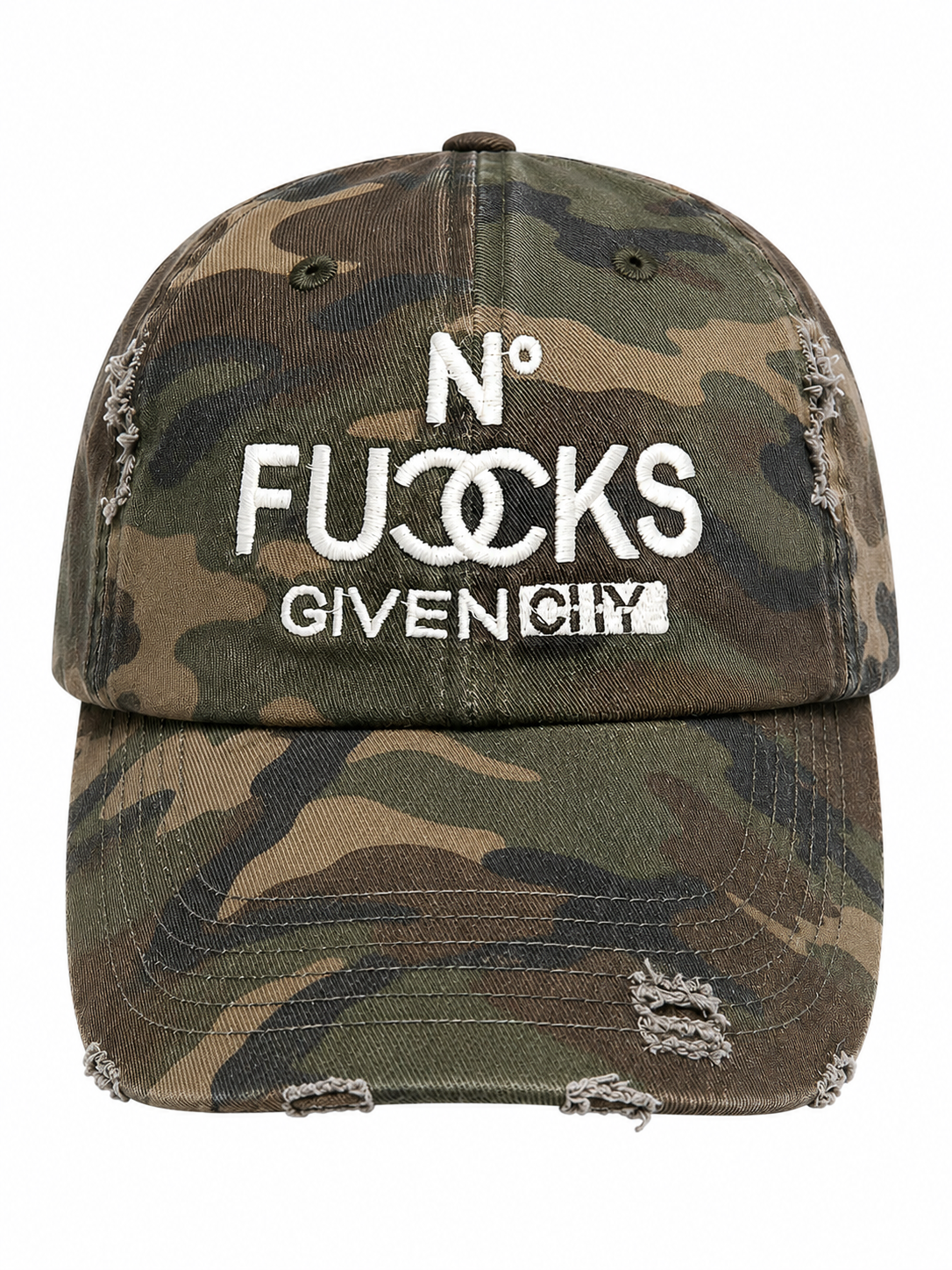 No F*cks Given Distressed Dad Hat