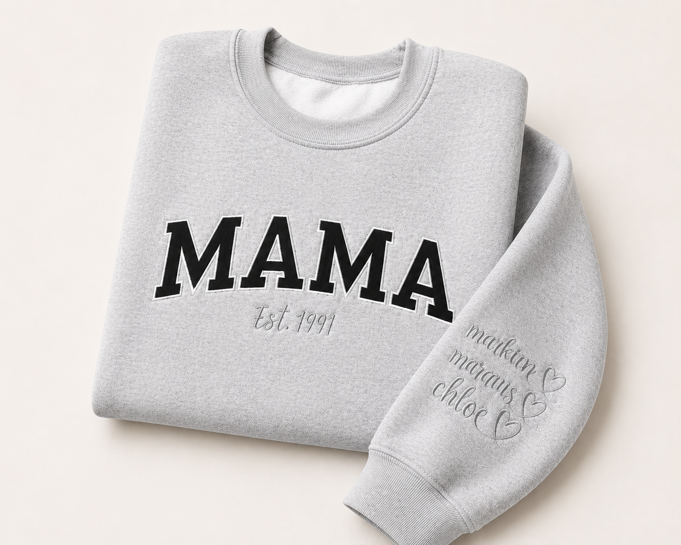 Personalized Mama Crewneck Sweatshirt