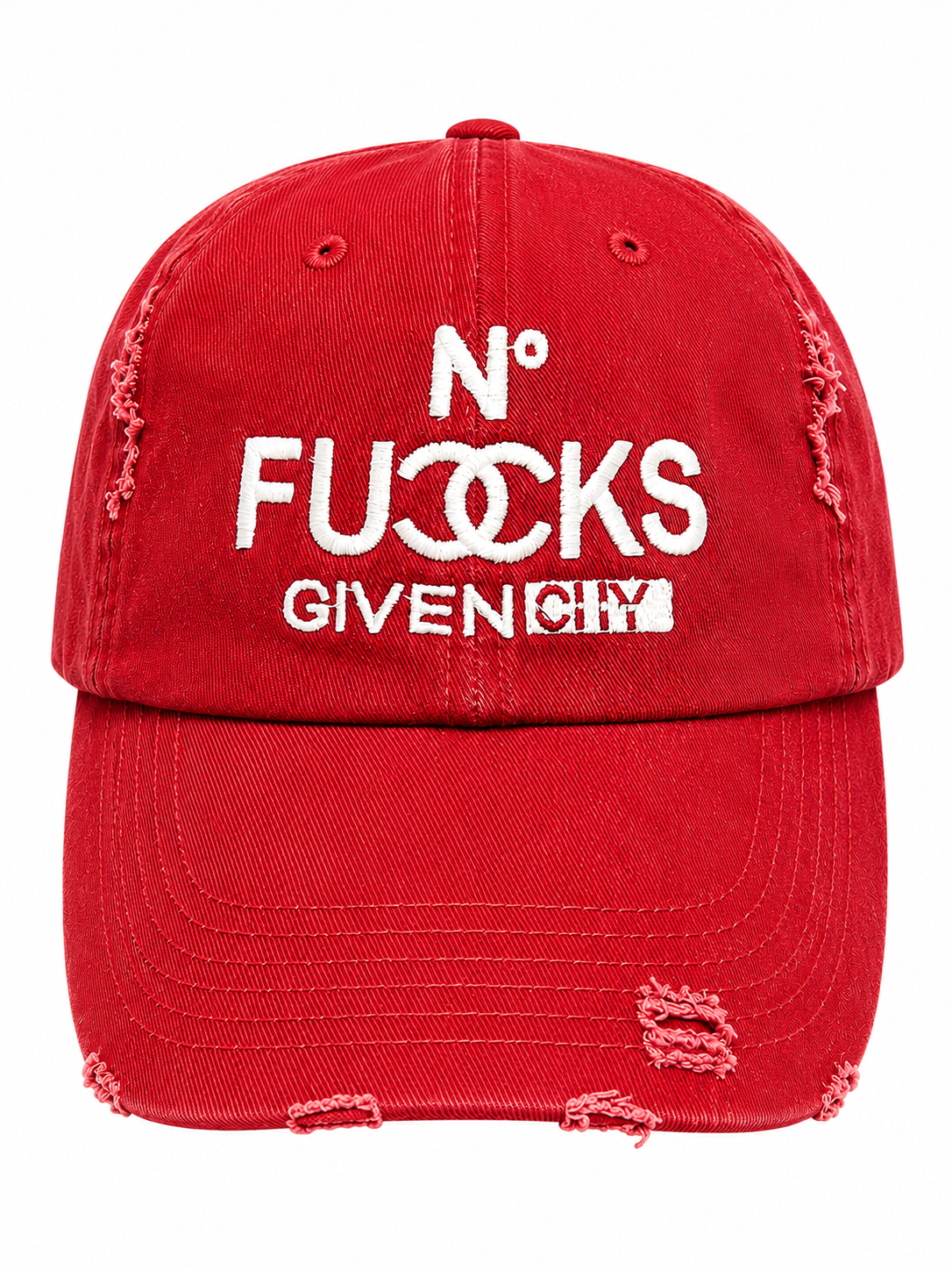 No F*cks Given Distressed Dad Hat